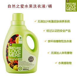 韩国自然之爱 儿童清香水果防过敏 保护宝宝皮肤洗衣液/桶1800ml